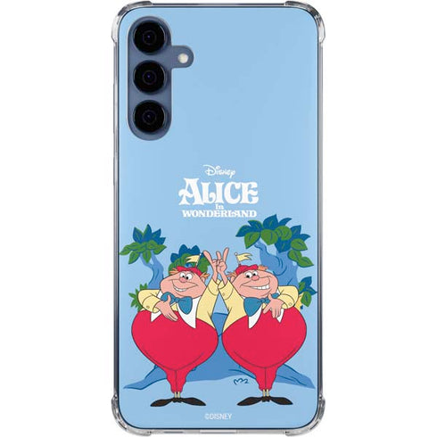 Disney Alice in Wonderland Tweedle Dee and Tweedle Dum Galaxy A35 5G Clear Case